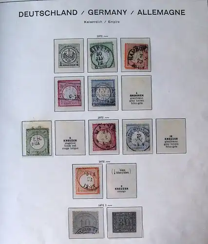 DEUTSCHES REICH 1872/1945, hochwertige Sammlung **/*/o u.a. mit 5 RM REICHSPOST geprüft