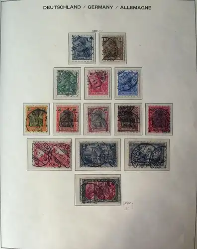 DEUTSCHES REICH 1872/1945, hochwertige Sammlung **/*/o u.a. mit 5 RM REICHSPOST geprüft