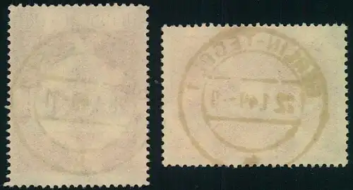 1949, Liebknecht, Luxemburg und Tag der Briefmarke mit zentrischen Stempeln von BERLIN-TEGEL