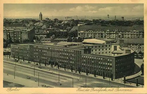 1938, BERLIN SW 1, Haus des Rundfunks mit Panorama, Charlottenburg,