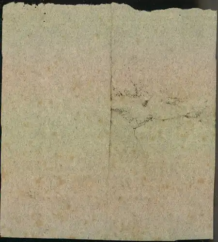 1831, SCHÖNFLIEß handschriftlich auf Postschein für ein Paket.