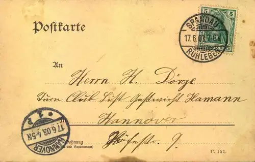 1903, 100 Tage Feier der Reserve in er Schiess-Schule Ruhleben