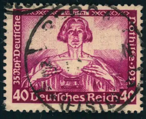 1933, WAGNER 40 Pfg. lightly cancelled (Michel No. 507 A - 170,-)