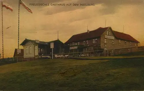Preussisches Gasthaus auf dem Inselberg, 1919,