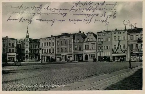 LISSA (Leszno) (Warthegau) 1940, Marktplatz - Nordseite, "Reichsgau" Wartheland,