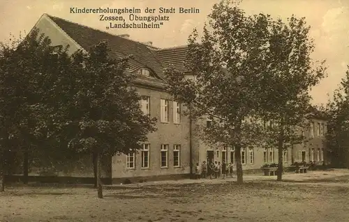 ca. 1915, ZOSSEN, Kindererholungsheim "Landschulheim", Übungsplatz, ungebraucht