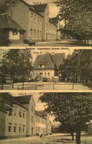 ca. 1915, ZOSSEN,Übungsplatz, Berliner Jugendland, (Mark), Haus 4, 5, 6, ungebraucht