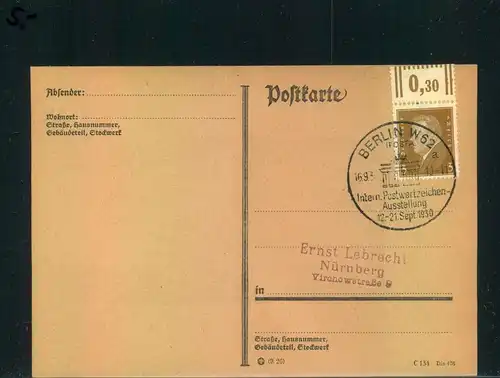Auflösung: Stempelsammlung Deutsches Reich - BERLIN W 62, Intern. Postwertzeichen-Ausstellung 1930