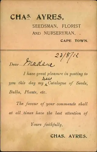 1918, !/2 d stat. Card sent from ROSEBANK South Africa with red censor mark to British South West Africa.