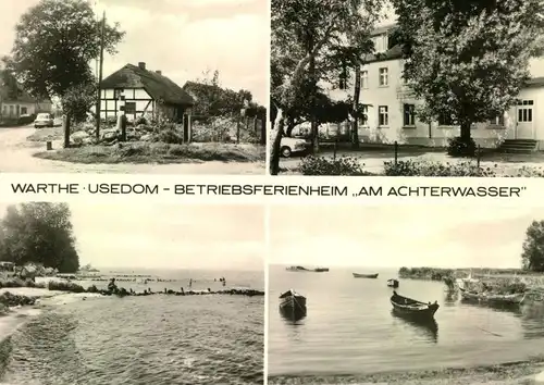 WARTHE-USEDOM-Betriebsferienheim "am Achterwasser", (Kr. Wolgast), VEB Kraftverkehrskombinat Karl-Marx-Stadt,ungebraucht