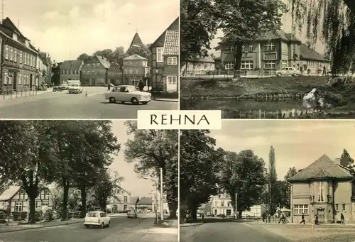 REHNA; (Kr. Gadebusch), Markt, Gaststätte "Lindenhof", Schweriner Str., Freiheitsplatz, Auto,ungebraucht