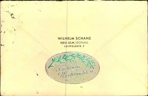 1933, Auslandsbrief ab ULM 20.12.33 mit 25 Pfg. Wagner und 9 Hindenburgwerte in die Schweiz.