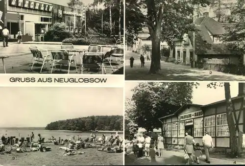 NEUGLOBSOW (Kr. Gransee), FDGB-Erholhungsheim "Stechlin",Dorfstr.,Stechlinsee, Fontane-Haus, Gaststätte,Restaurant,gelau