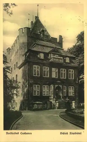 CUXHAVEN Nordseebad, Schloss Ritzebüttel, Wohnsitz der Hamburger Amtmänner, spät mittelalterliche Burg, gel.,
