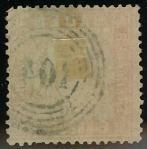 1860, 6 Kreuzer lachsrot mit Nummernstempel ""104"", OFENBURG