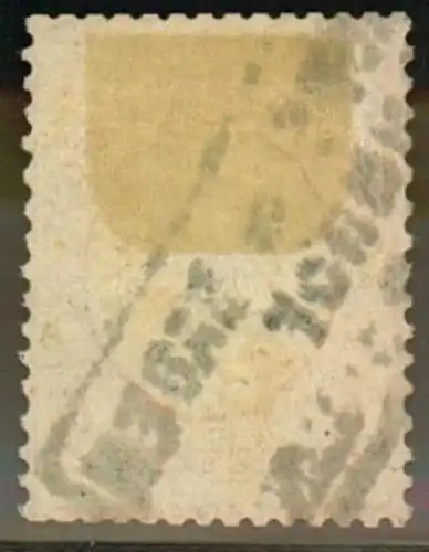 1872, Michelnummer 15 gestempelt 2 Kreuzer kleiner Brustschild
