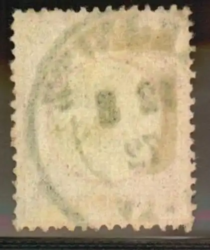1872, Michelnummer 3, gestempelt 1/2 Groschen kleiner Brustschild