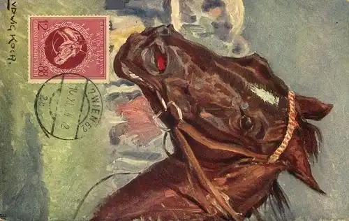 1944, Grosser Preis von Wien - Maximumkarten RR! - Pferde - horses - chevaux