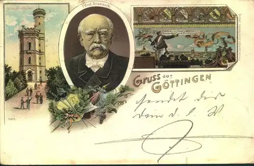 1897, Gruss as GÖTTINGEN", gelaufen - Erh. I