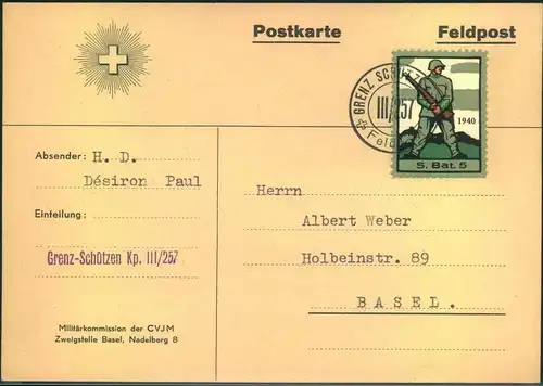 1940, Feldpost