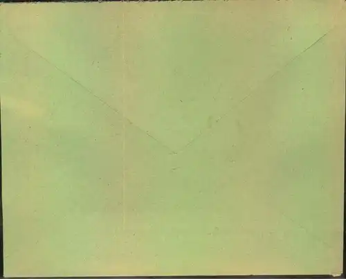 1940, 10 Pfg. Zeitungsmarke mit 2-mal 1 Pfg. Hindenburg auf Fernbrief mit BP-Stempel "DITTERSBACH-GLATZ z 05742 - SELTEN