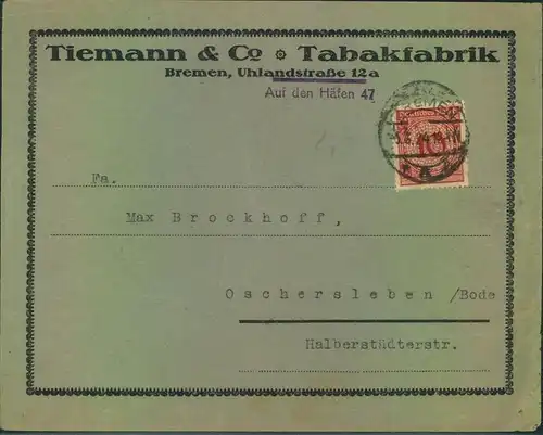 1912/1936, 7 Briefe und eine Karte (gelocht) mit Firmenwerbung - Nürnberg, Magdeburg,Bremen, Baden Baden u.a.