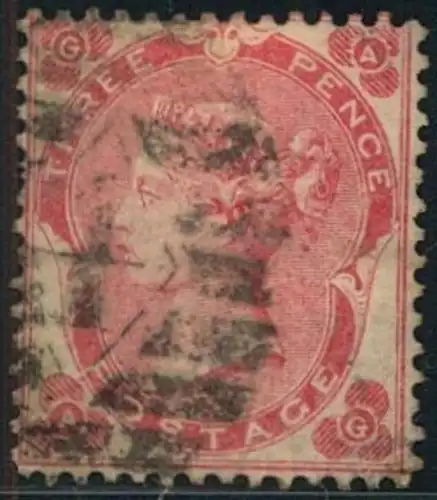 1862, 3 d with small white corner letters (SG No. 76 - Mi. 18)