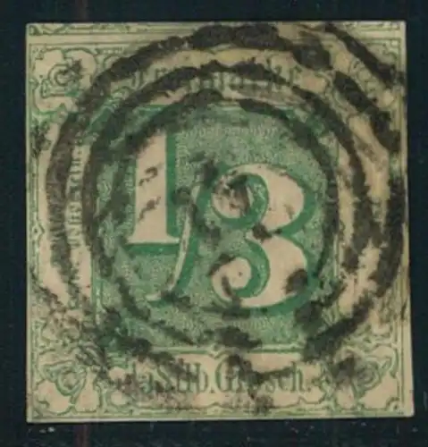 1862, 1/3 Sgr. grün (Mi-Nr. 27 - 170,-)