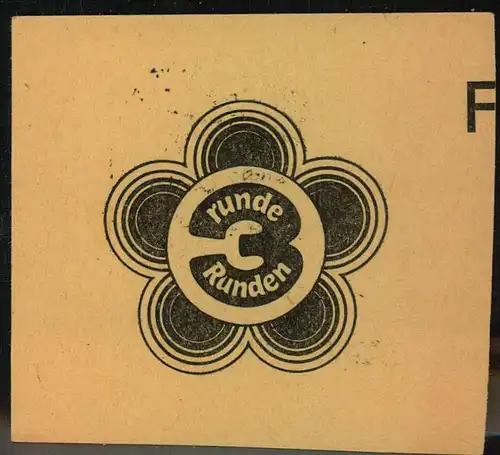 1973 1,- Mark Spendenmarke glasklar zentrisch gestempelt auf Briefstück.