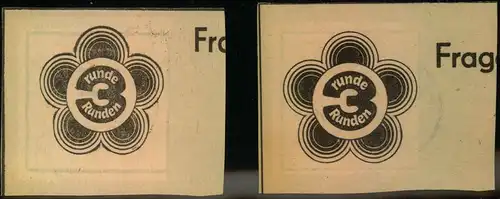 1973, beide Spendenmarken glasklar gestempelt ""BERNAU"" auf Briefstücken