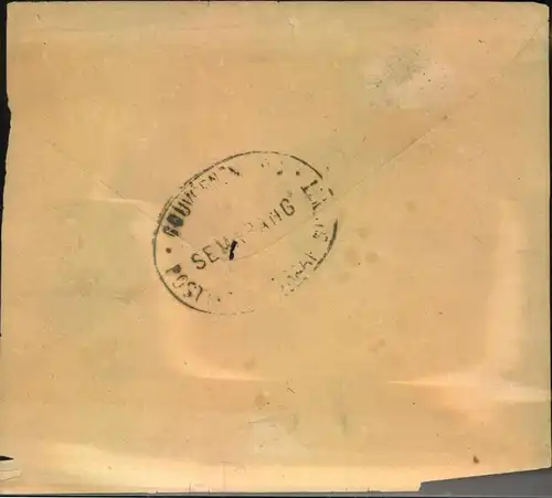 NETHERLANDS INDIA, telegram envelope SEMARANG