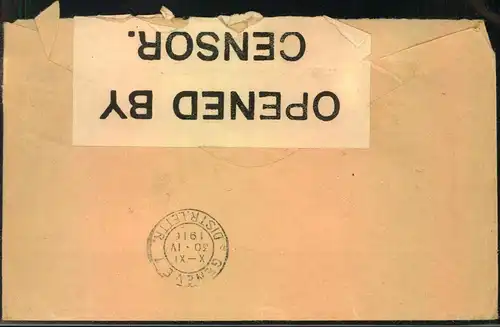 GREAT BRITAIN, 1916: censored YMCA envelope to Geneva