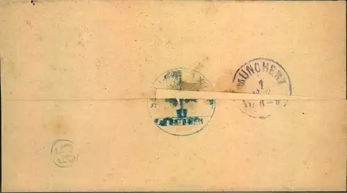 1871, Reichspost-Vorläufer mit Preussen-NV "ZIEBINGEN 29/11 71"