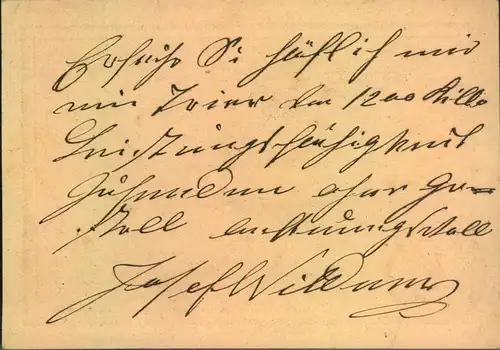 RASPENAU, Fingerhutstempel auf 2 Kr. Correspondenzkarte - dekorativ