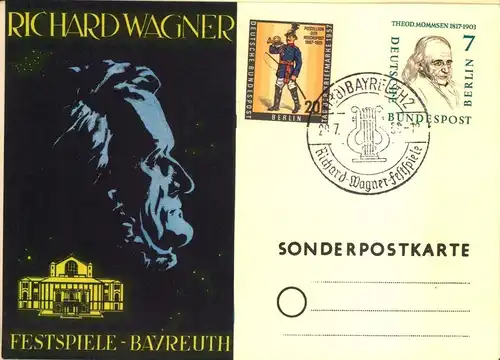 1956, RICHARD WAGNER Festspiele Bayreuth, 2 Karten