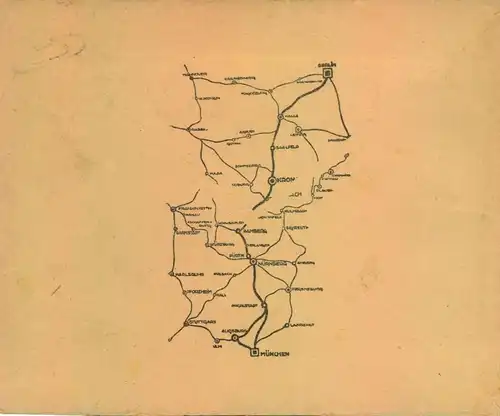 1923, Firmenbrief ab "KRONACH 12. JUL 23" mit 16 "Holztauben" (Mi 218 (2), 236 (4), 237 (10)