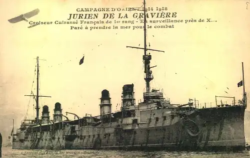 1918, MARINE DE GUERRE - "Jurien de la Graviere"