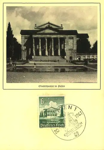 1940, Nothilfe komplett aus Maximumkarten mit Sonderstempel "BAUTZEN 20.4.41" - Mi-Nr. 751/759