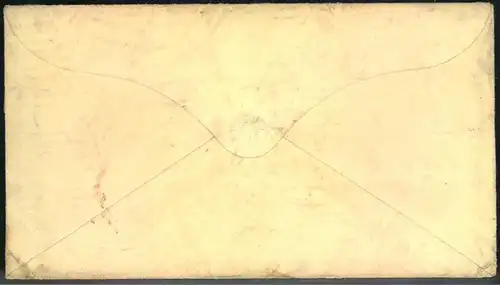 1851 ca., 3 Cent Washington imperforated on small cover from CARBONDALE.