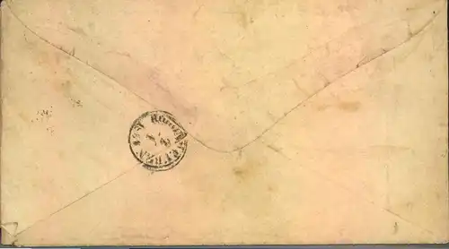 1880, "GÖTTINGEN * 1 *", Klackestempel auf Umschlag mit 10 Pfg.