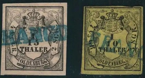 1852, 1/15 und 1/10 Thaler je mit seltenem "FRANCO" - L1