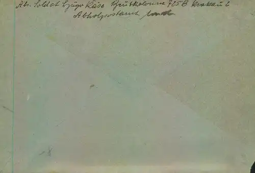 1939, portofreier Brief "Deutsche Dienstpost Osten" mit Notstempel "Mischow"