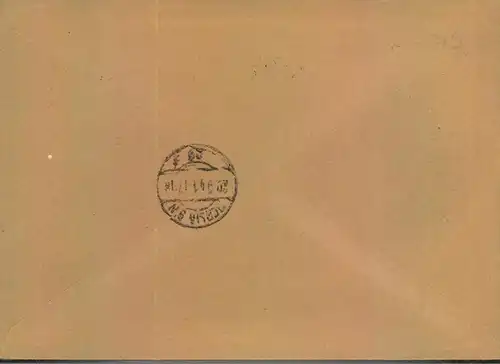 1939, Luftpost-Einschreiben mit Rückschein ab BERLIN-STEGLITZ nach Caracas. Selten!