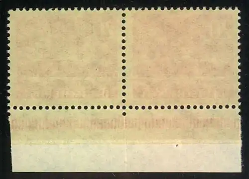 1953, Freimarken-Ergänzungswert 20 Pfg. Olympiastadion postfrisch waagerechtes Paar (Michel 200,-)