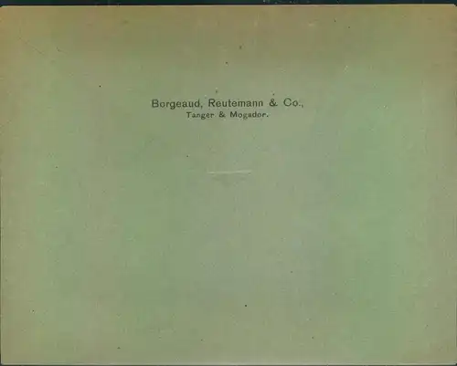 1895 (ca.); Privatumschlag mit 10 Pfg. Krone/Adler "Marocco/10 Centimes", sauber ungebraucht