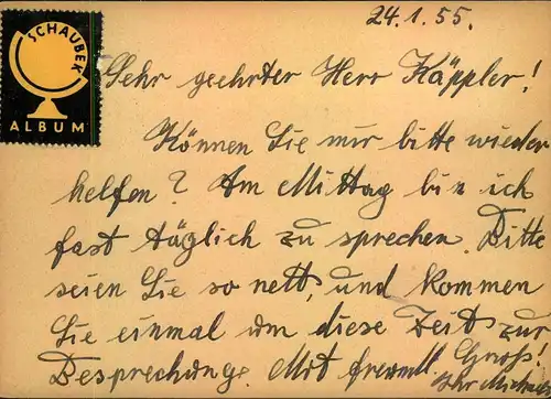 1955, Postkarte mit 10-mal 1 Pfg. 5-Jahresplan II ab LEIPZIG. Attraktives Stück