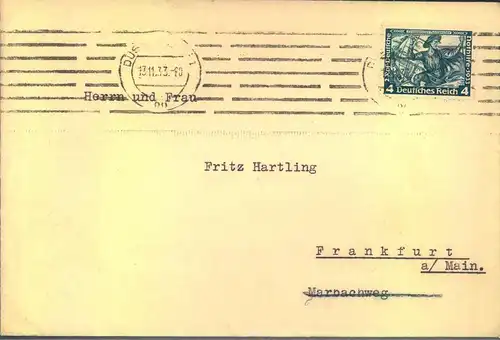 1933/1943: 3. REICH, 11 nur bessere Briefe - alter Preis 89,- Euro