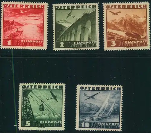 1935, Flugpost postfrisch komplett