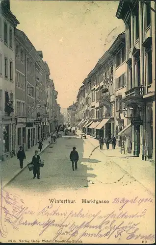 WINTERTHUR, Marktgasse, 1904,