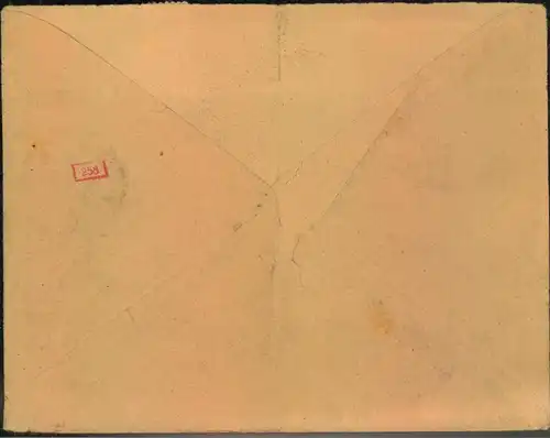 1944, R-Brief ab ST. MICHEL in Gemeinschaftslager Erkner bei Berlin.